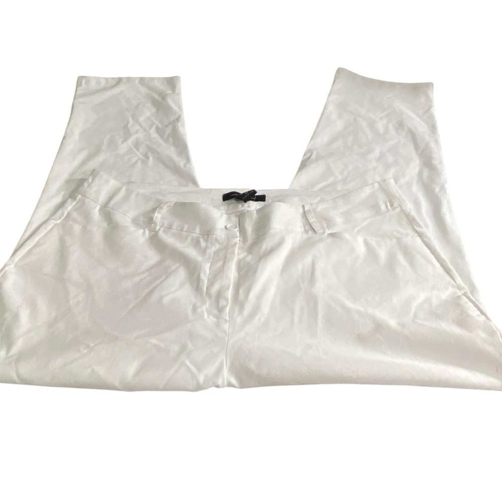 Ashley Stewart White Ankle Length Pants Sz 20 NWT